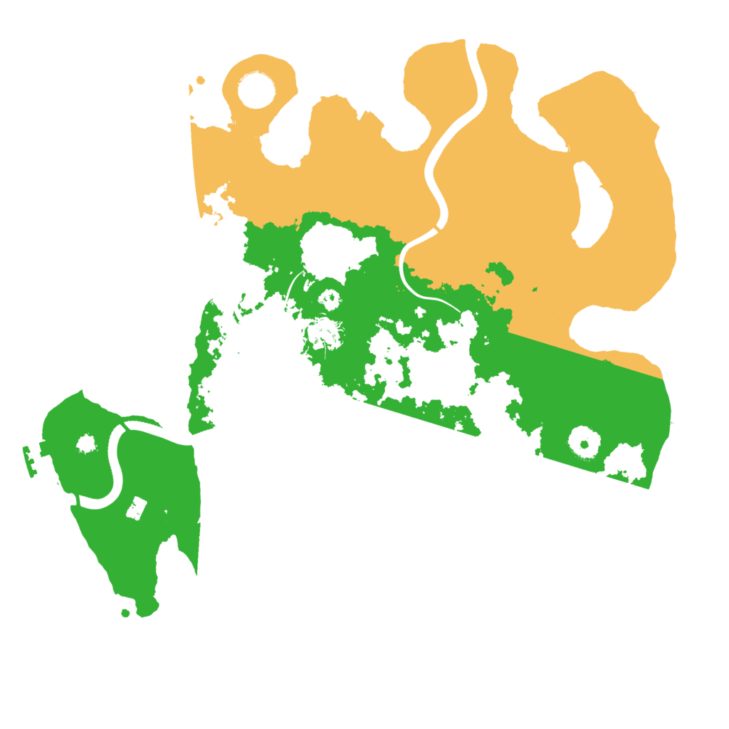 Biome Rust Map: Procedural Map, Size: 3500, Seed: 96652535