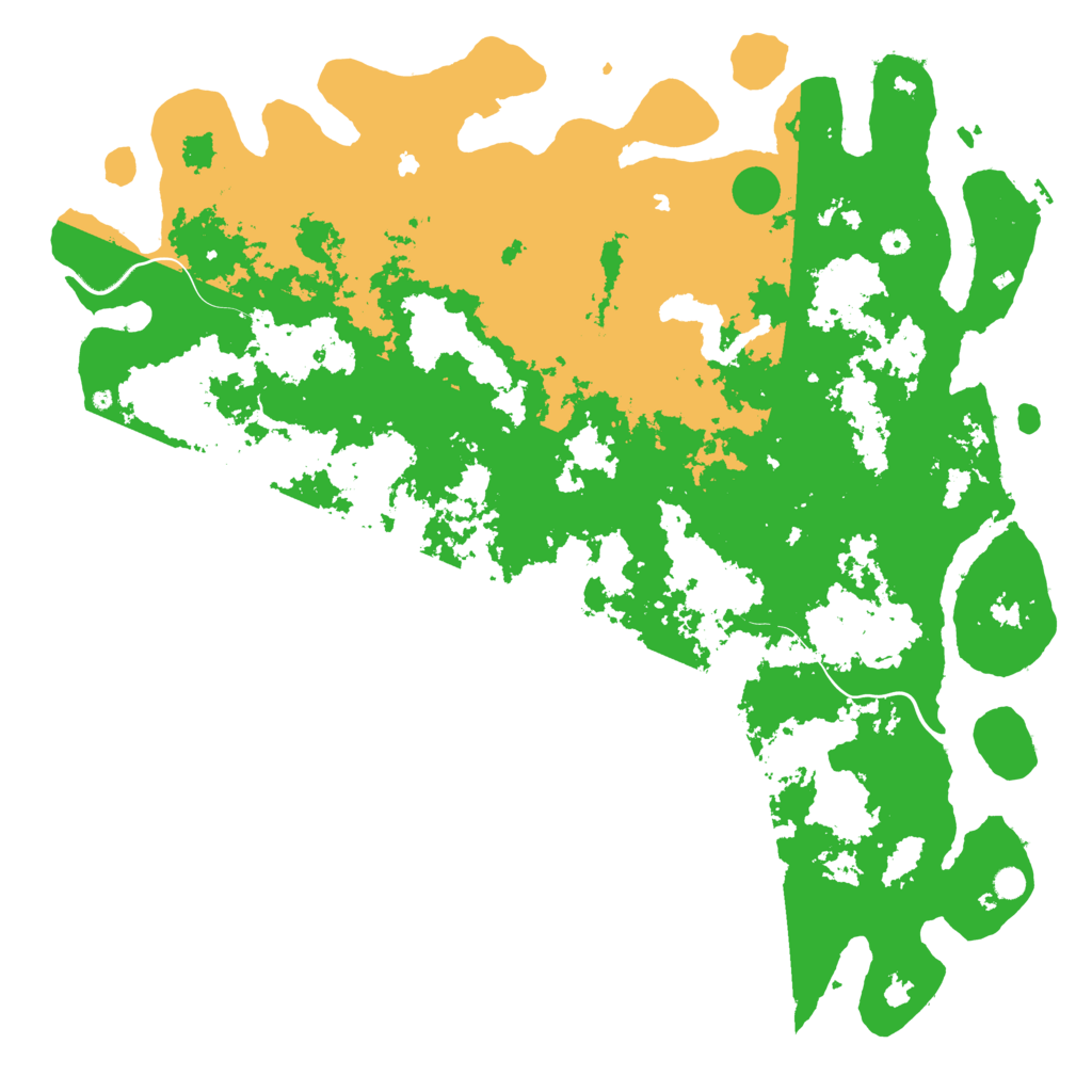 Biome Rust Map: Procedural Map, Size: 6000, Seed: 449652598