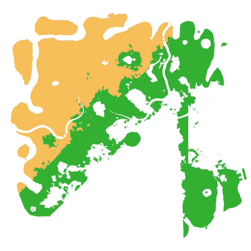 Biome Rust Map: Procedural Map, Size: 4500, Seed: 889770081