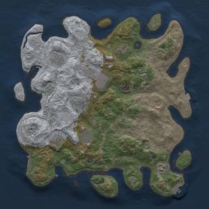 Thumbnail Rust Map: Procedural Map, Size: 3700, Seed: 982197938, 18 Monuments