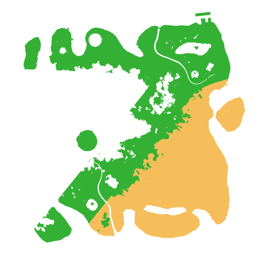 Biome Rust Map: Procedural Map, Size: 3500, Seed: 1040204384
