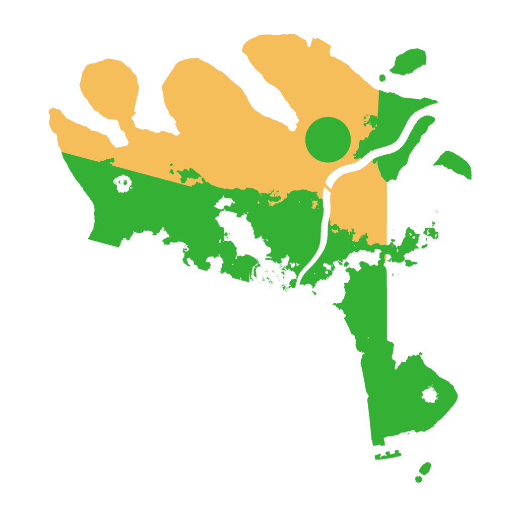 Biome Rust Map: Procedural Map, Size: 3000, Seed: 743434
