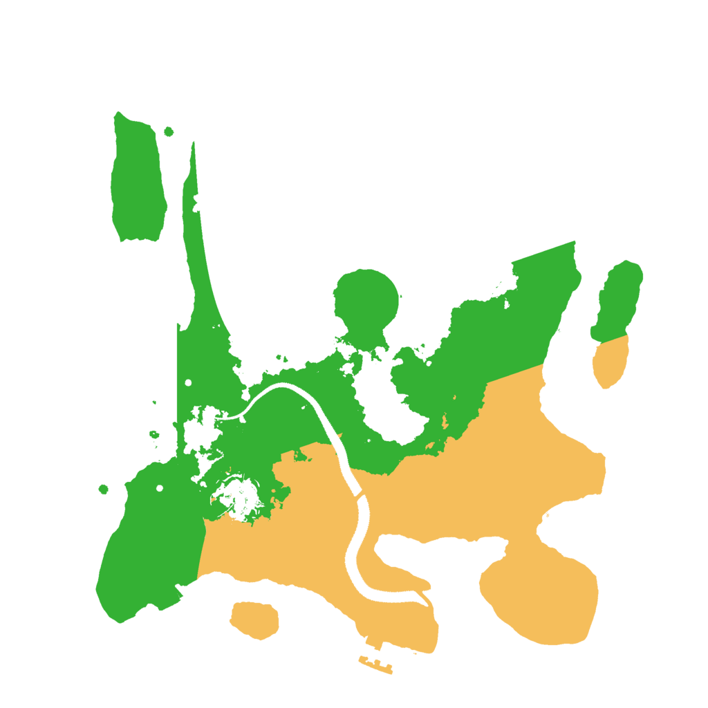 Biome Rust Map: Procedural Map, Size: 3000, Seed: 12011