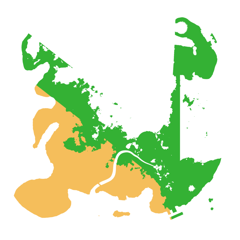 Biome Rust Map: Procedural Map, Size: 3500, Seed: 743062986