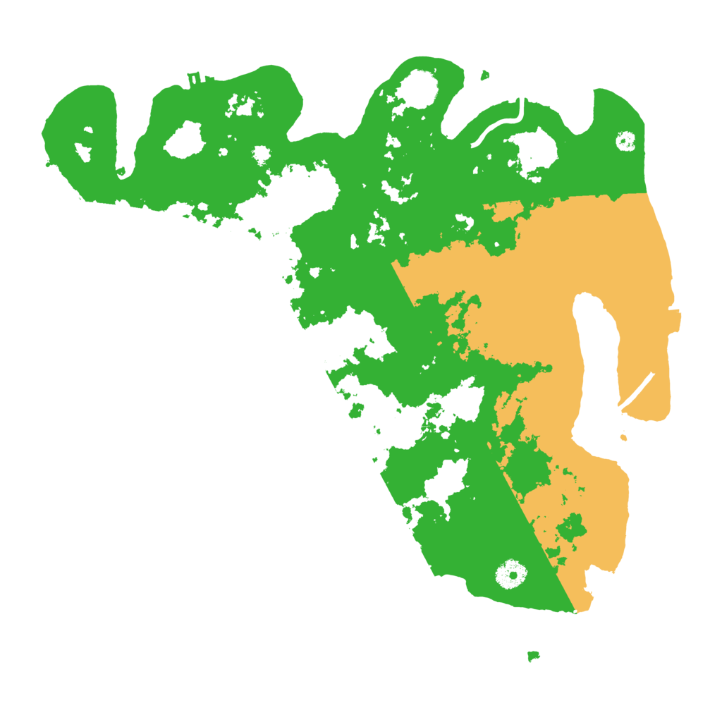 Biome Rust Map: Procedural Map, Size: 3700, Seed: 2050181