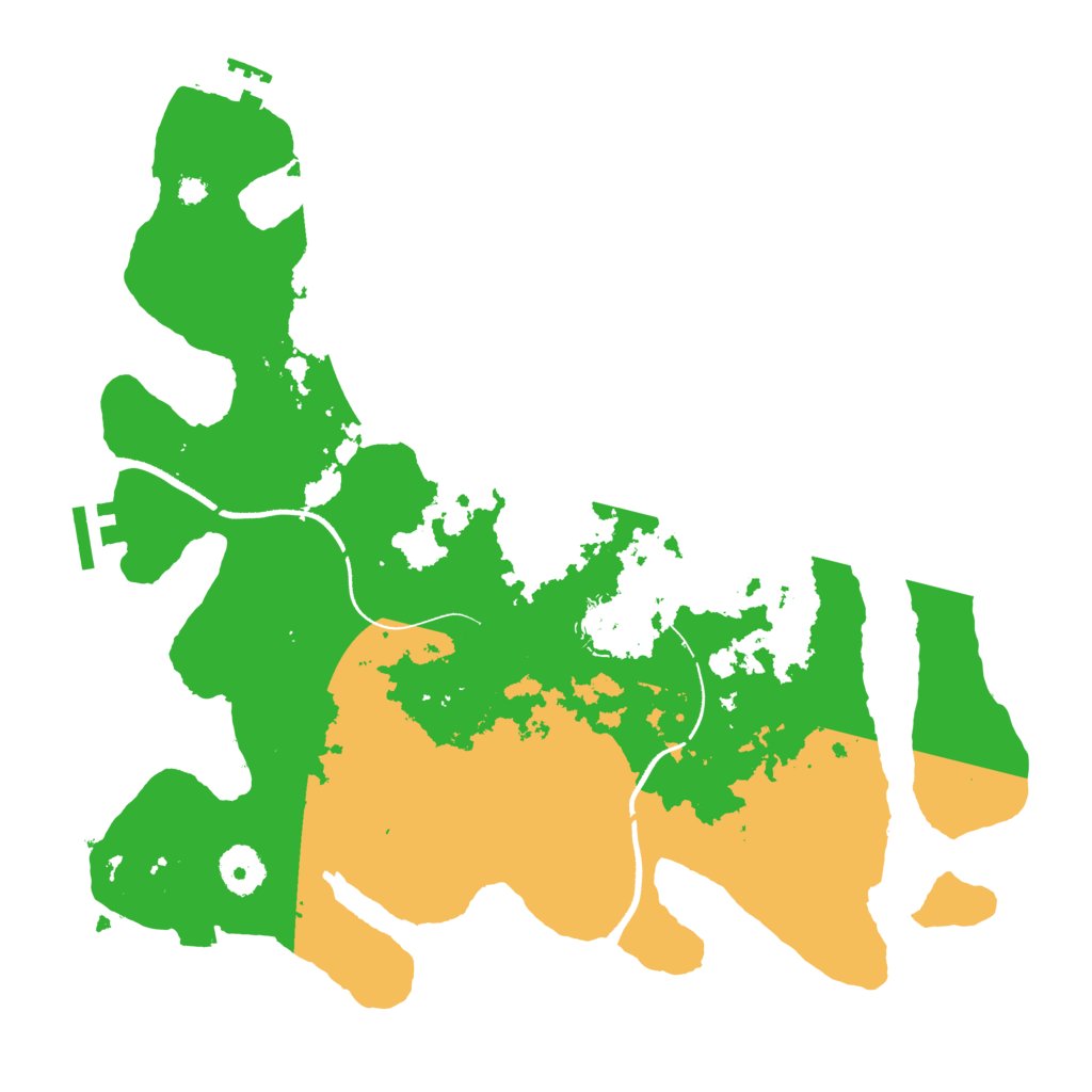 Biome Rust Map: Procedural Map, Size: 3500, Seed: 612422627