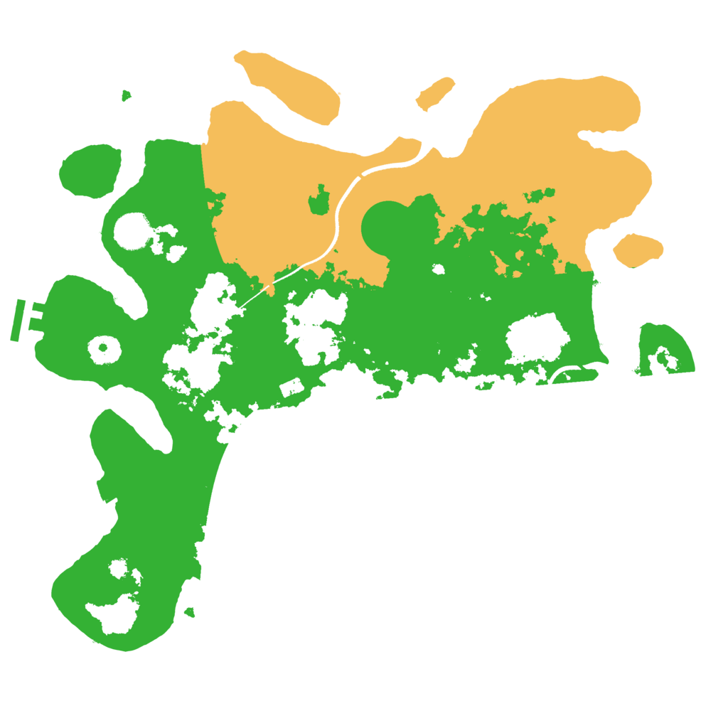 Biome Rust Map: Procedural Map, Size: 3500, Seed: 2093623253