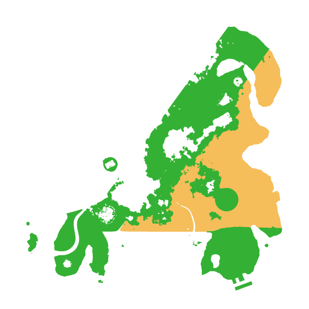 Biome Rust Map: Procedural Map, Size: 3500, Seed: 1354224316