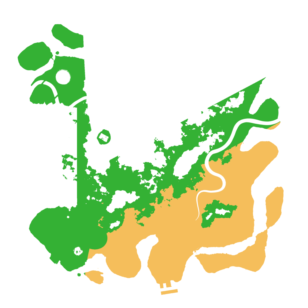 Biome Rust Map: Procedural Map, Size: 3700, Seed: 804004077