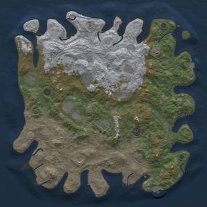 Thumbnail Rust Map: Procedural Map, Size: 4500, Seed: 268896081, 19 Monuments