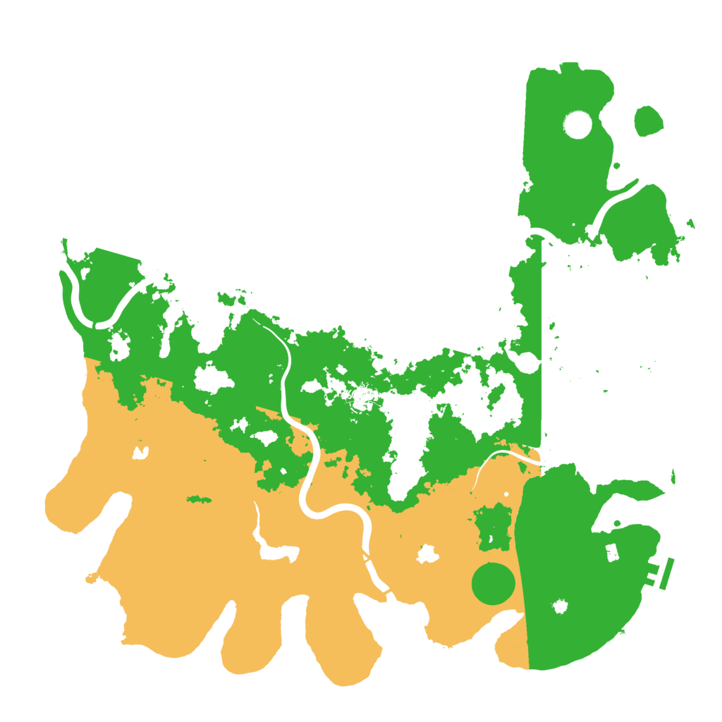 Biome Rust Map: Procedural Map, Size: 4500, Seed: 268896081