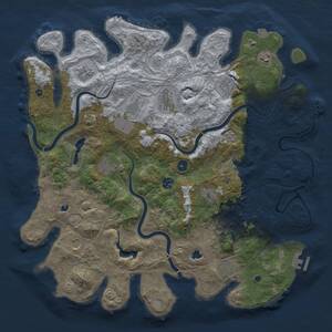 Thumbnail Rust Map: Procedural Map, Size: 4500, Seed: 268896081, 17 Monuments