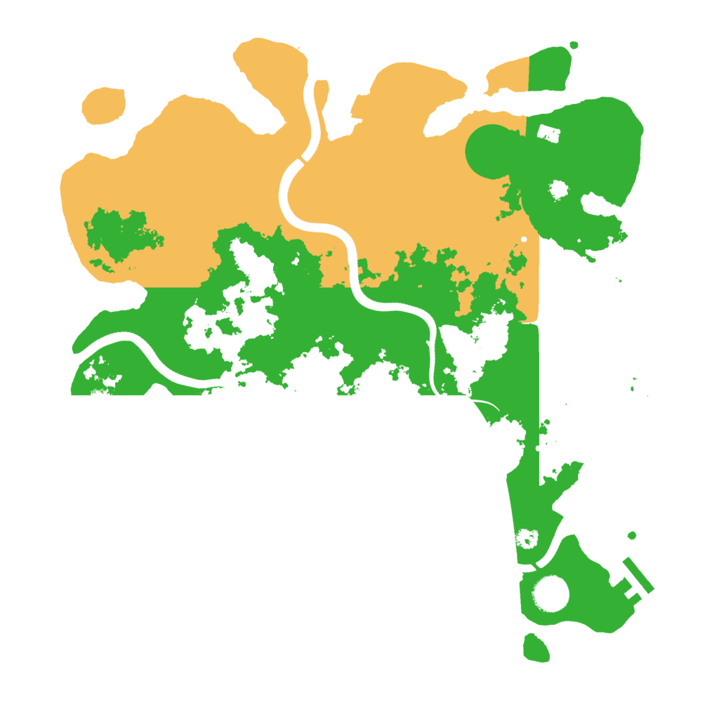 Biome Rust Map: Procedural Map, Size: 3500, Seed: 1034040330