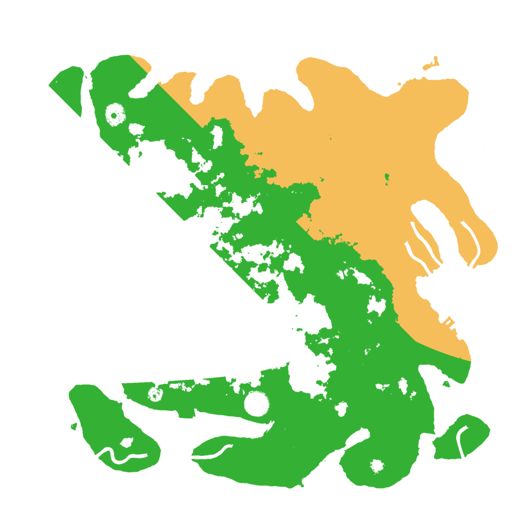 Biome Rust Map: Procedural Map, Size: 3700, Seed: 38114