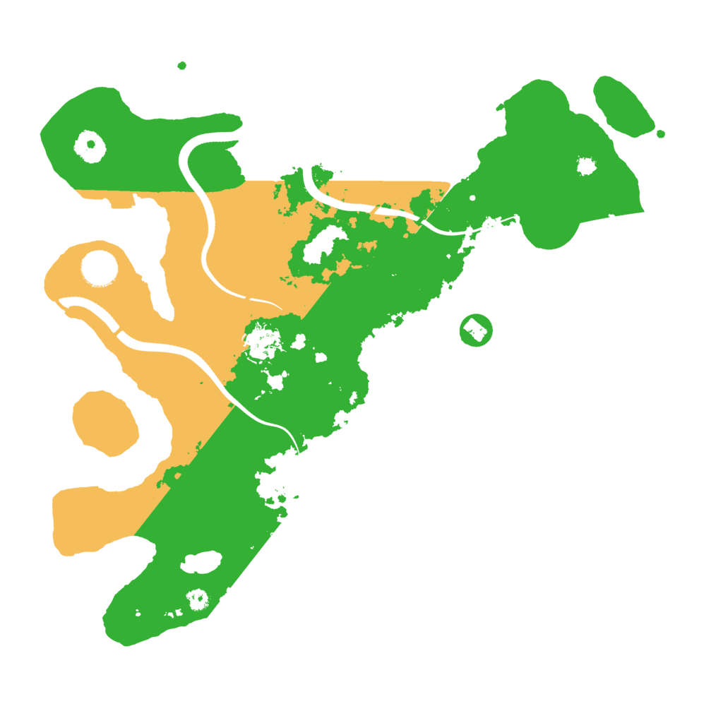 Biome Rust Map: Procedural Map, Size: 3500, Seed: 419124483