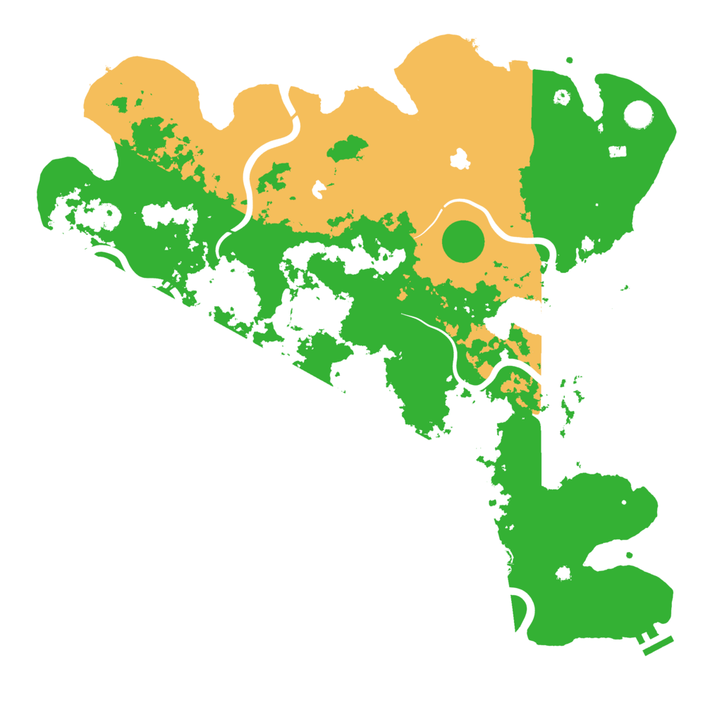 Biome Rust Map: Procedural Map, Size: 4500, Seed: 543099144