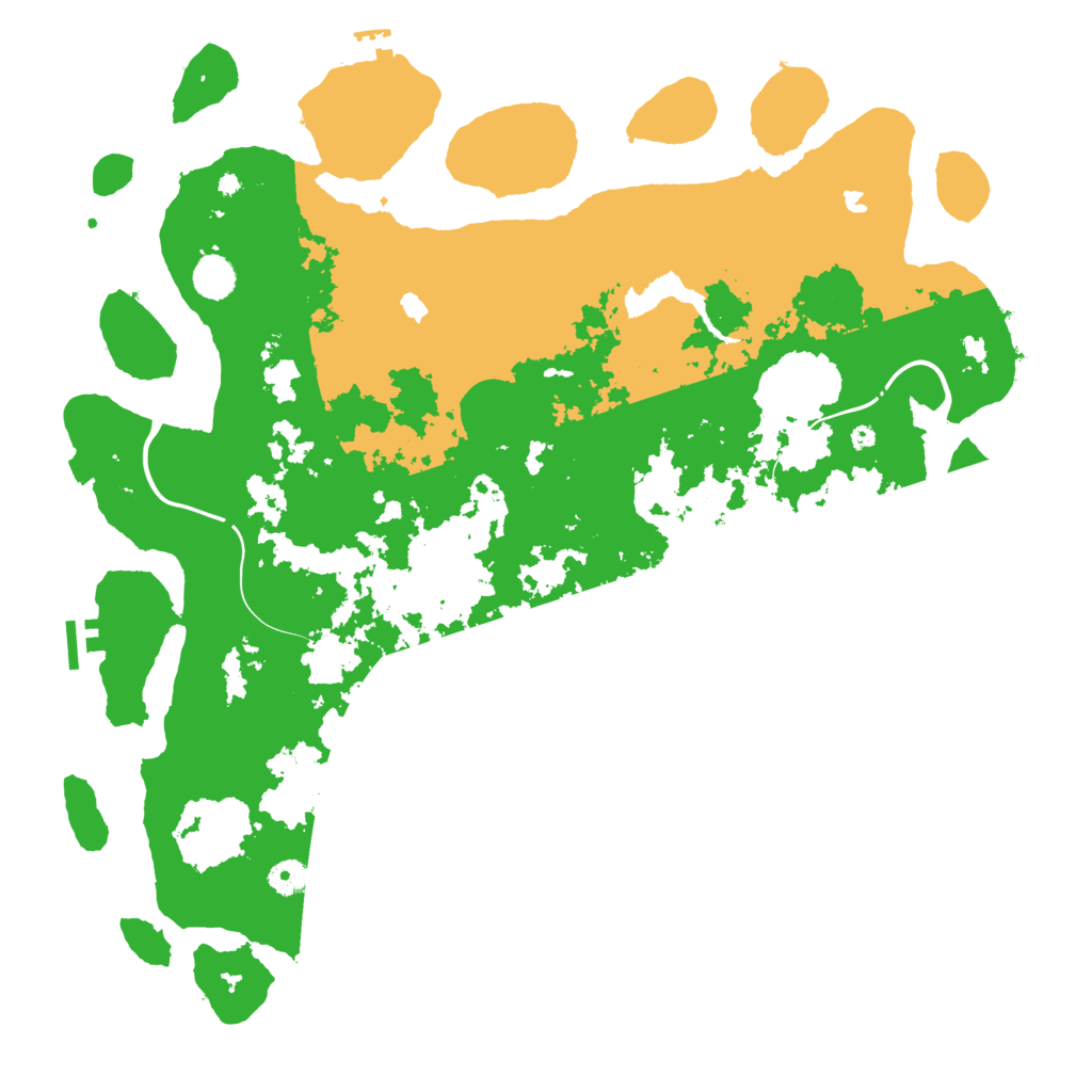 Biome Rust Map: Procedural Map, Size: 4500, Seed: 529111568