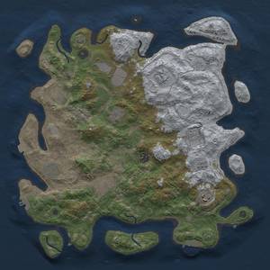 Thumbnail Rust Map: Procedural Map, Size: 4000, Seed: 1994024378, 18 Monuments