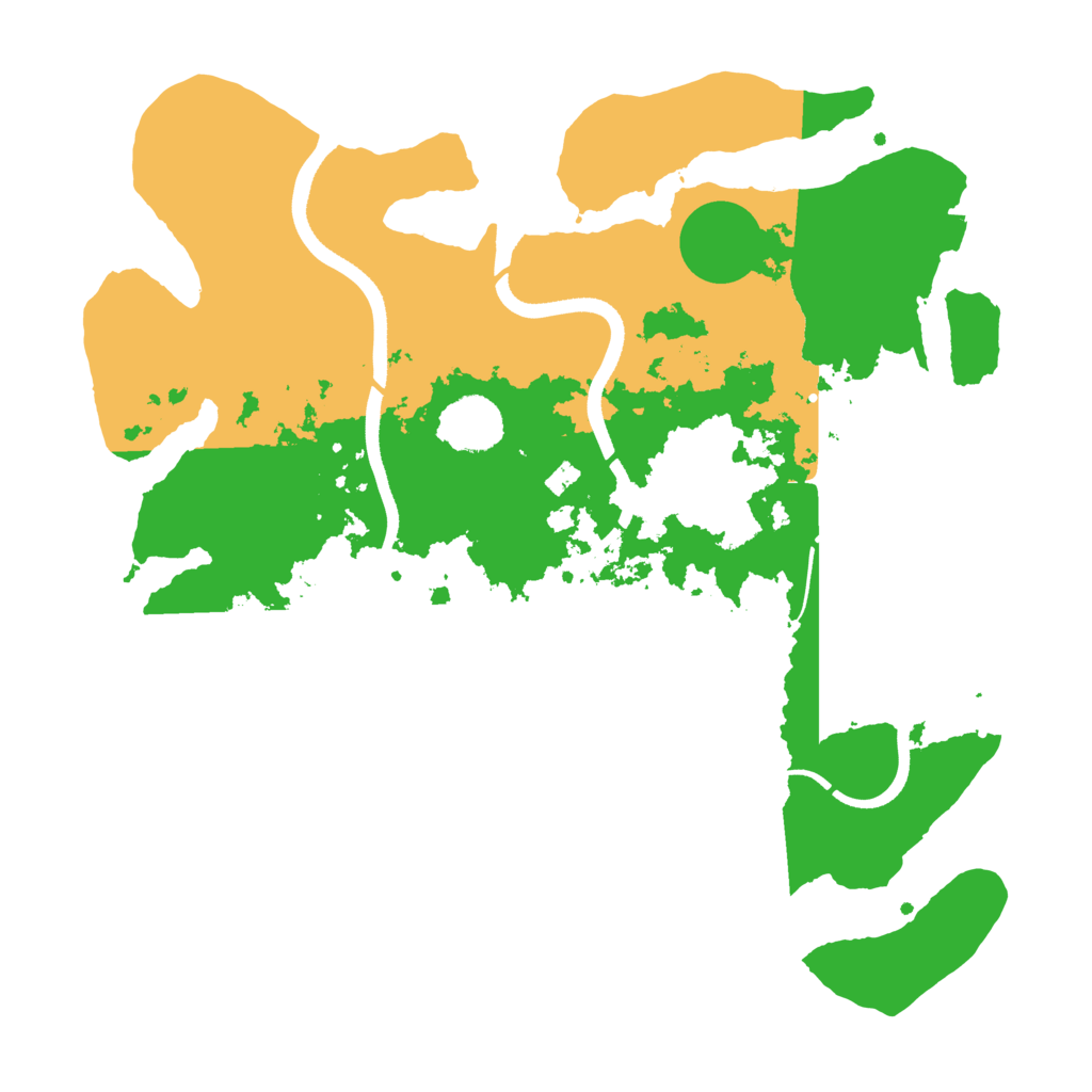 Biome Rust Map: Procedural Map, Size: 3500, Seed: 746327