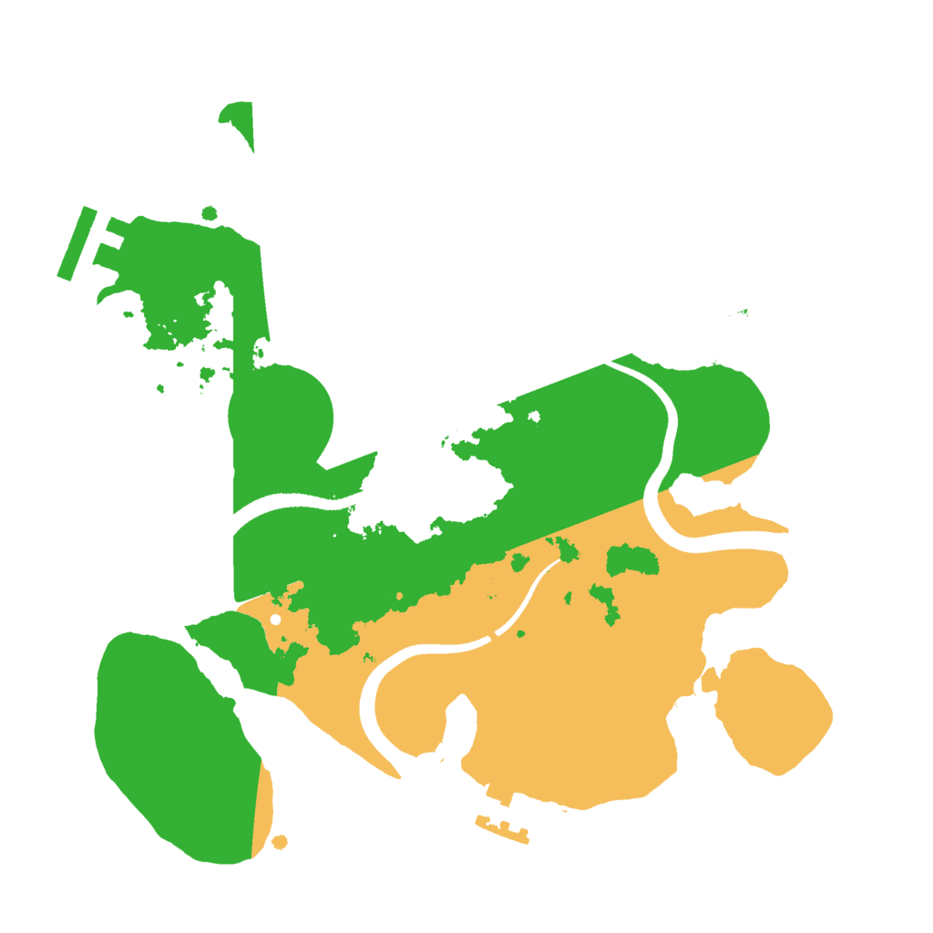 Biome Rust Map: Procedural Map, Size: 2500, Seed: 901079311