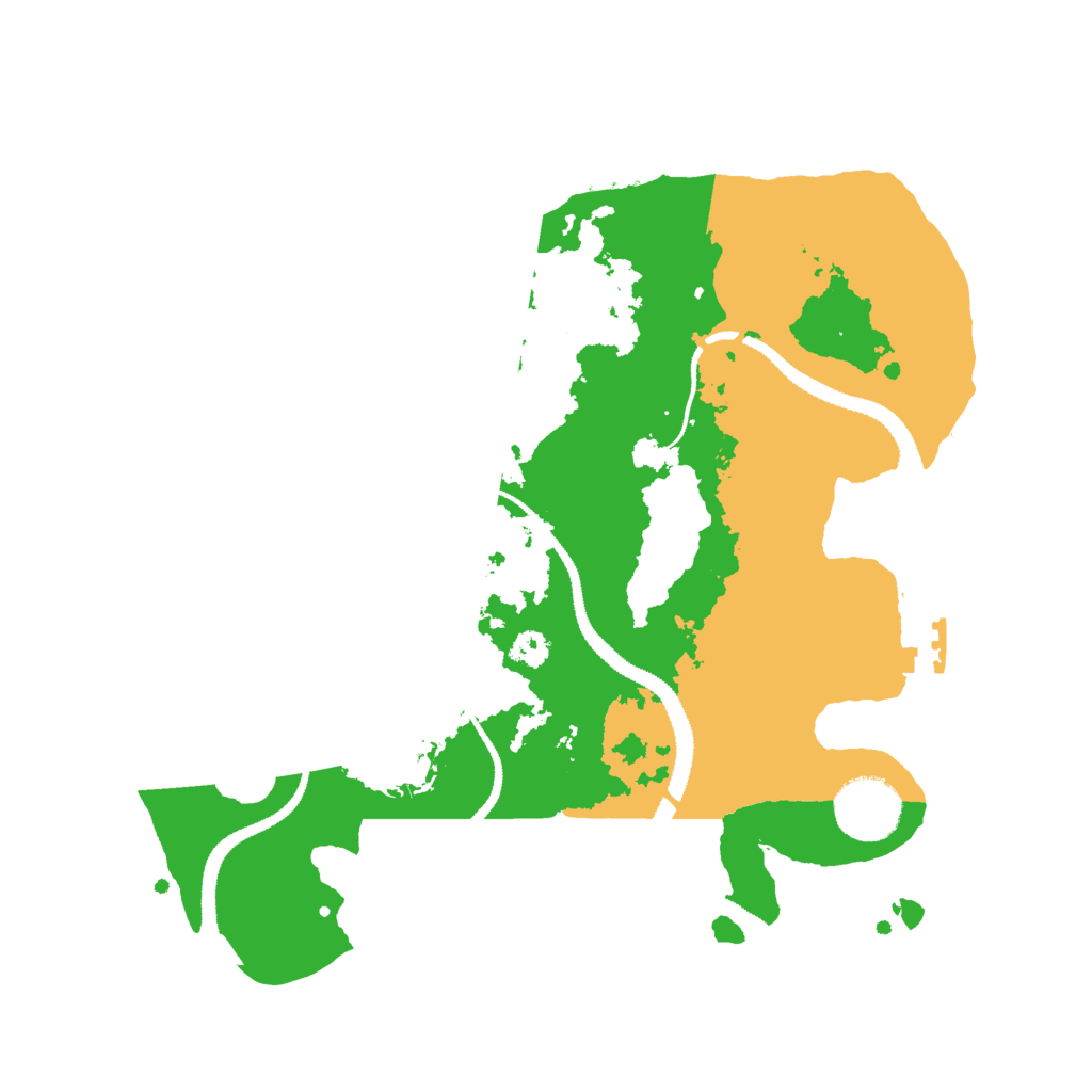 Biome Rust Map: Procedural Map, Size: 3000, Seed: 1290652473
