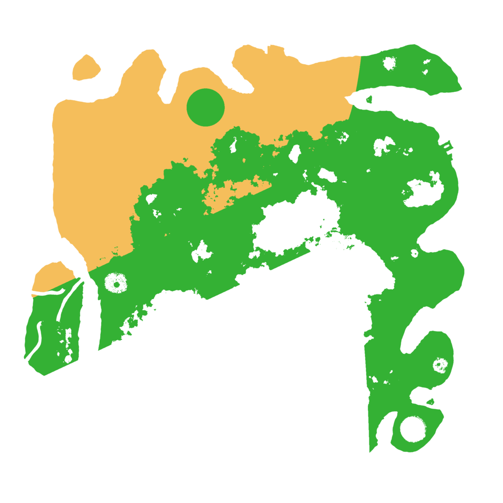 Biome Rust Map: Procedural Map, Size: 3500, Seed: 497277314