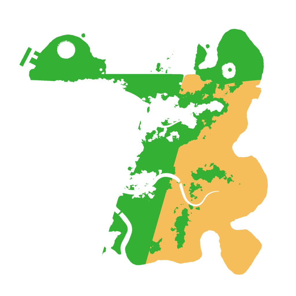 Biome Rust Map: Procedural Map, Size: 3000, Seed: 55366