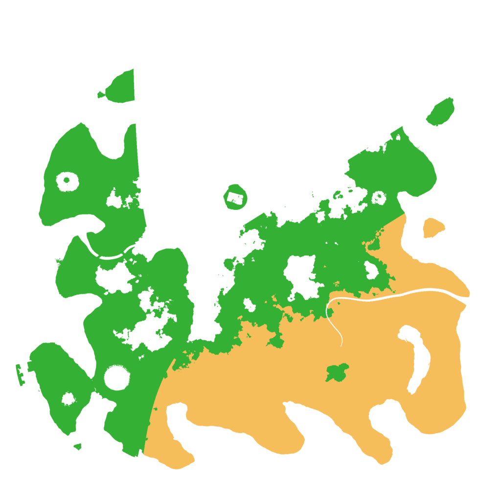 Biome Rust Map: Procedural Map, Size: 3500, Seed: 309043276