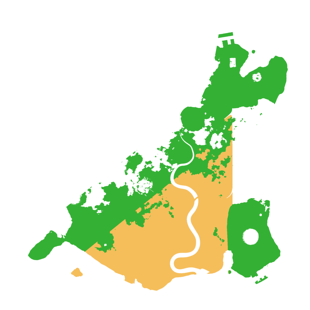 Biome Rust Map: Procedural Map, Size: 3500, Seed: 139956484