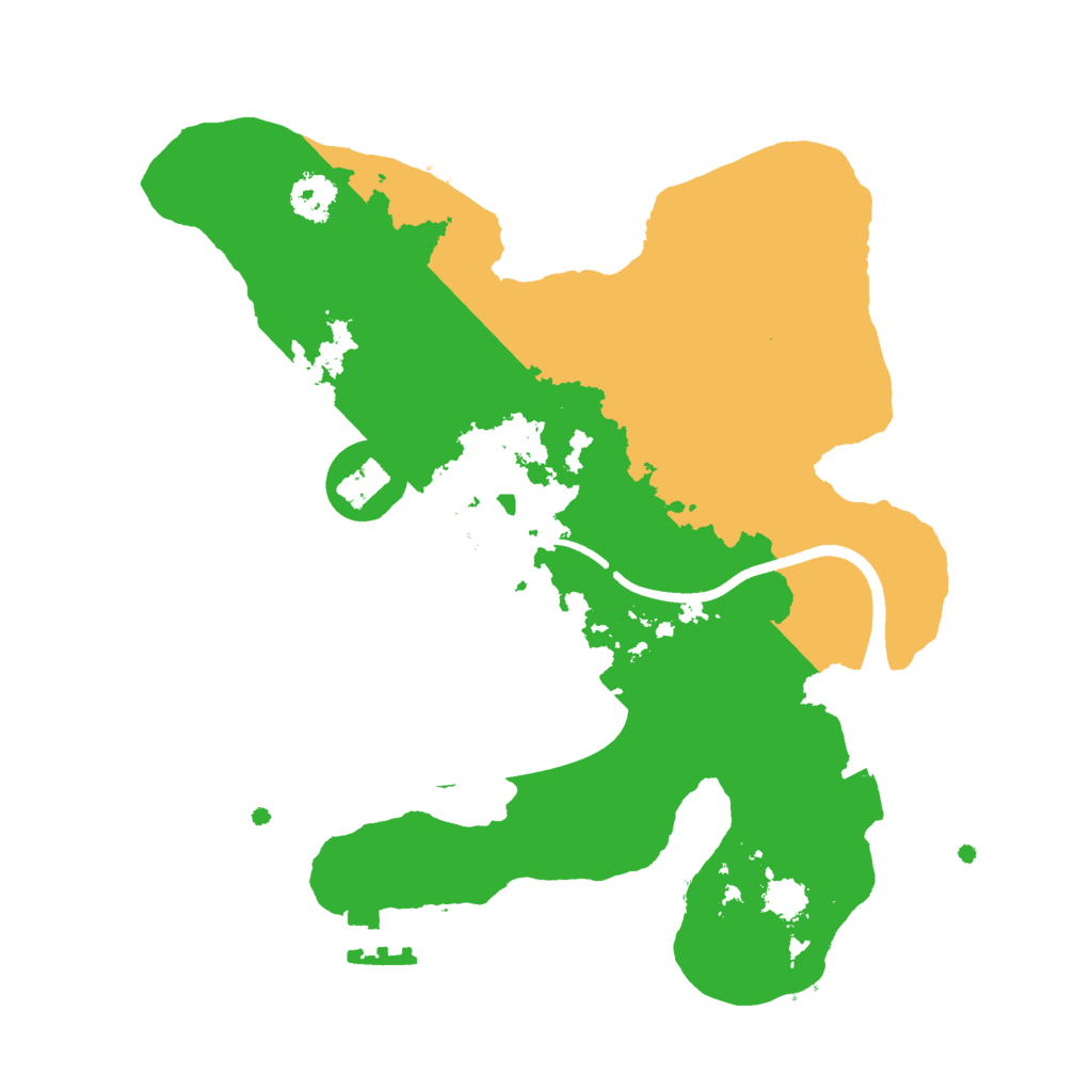 Biome Rust Map: Procedural Map, Size: 2400, Seed: 1150910097