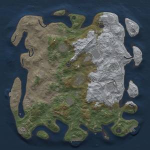 Thumbnail Rust Map: Procedural Map, Size: 4250, Seed: 471869316, 17 Monuments