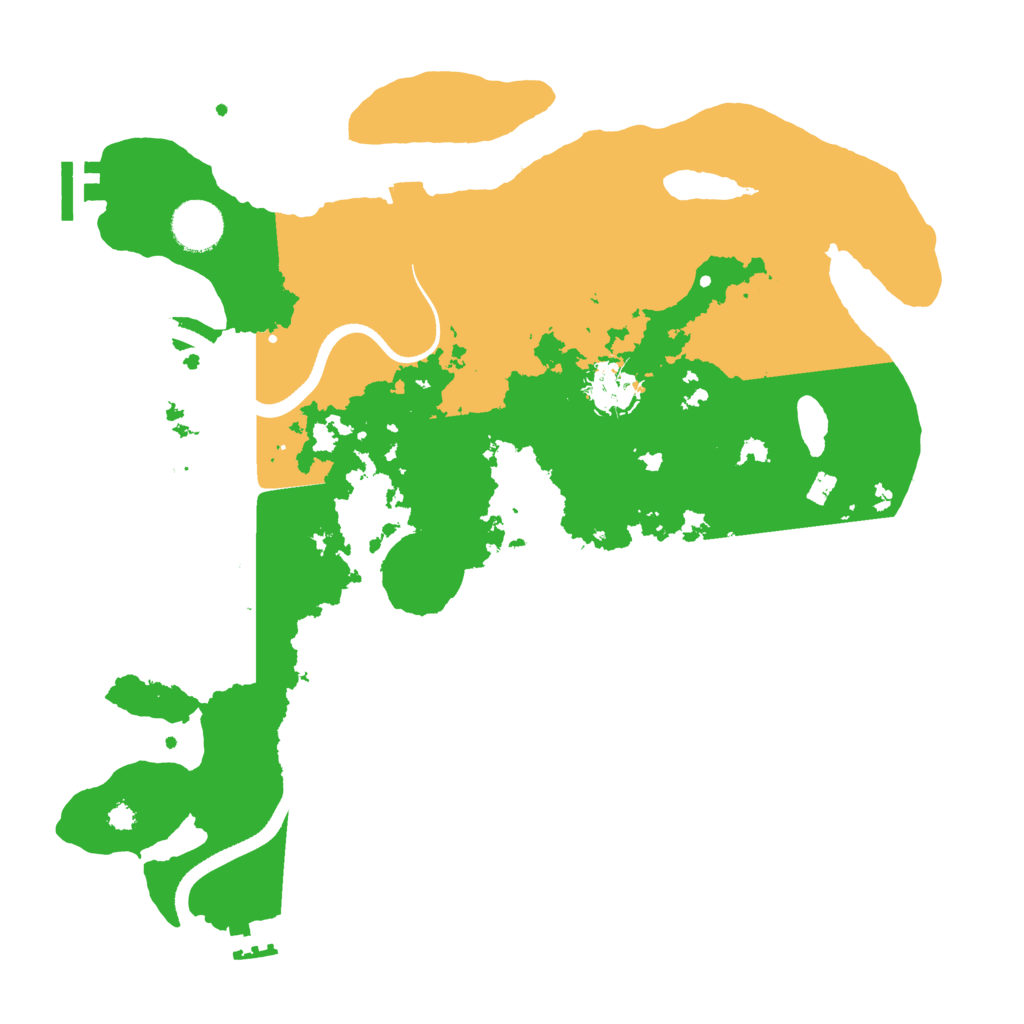 Biome Rust Map: Procedural Map, Size: 3500, Seed: 666730767