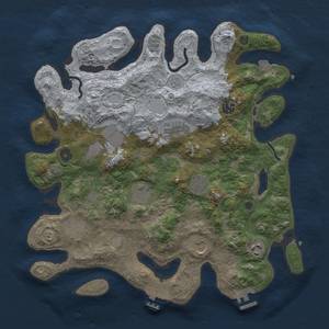 Thumbnail Rust Map: Procedural Map, Size: 3800, Seed: 449397601, 17 Monuments