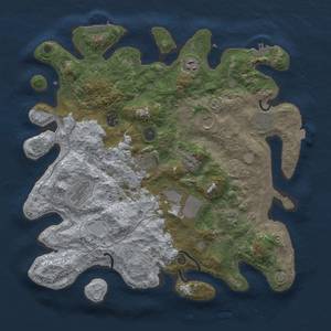 Thumbnail Rust Map: Procedural Map, Size: 4000, Seed: 1582082201, 17 Monuments