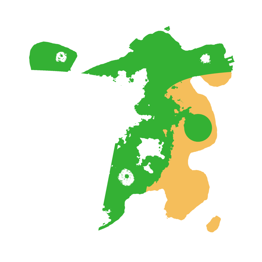 Biome Rust Map: Procedural Map, Size: 2500, Seed: 888536635