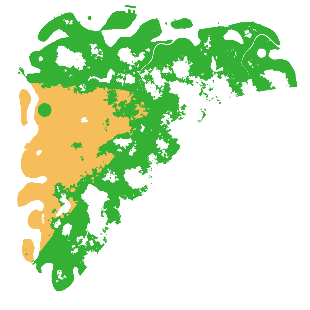 Biome Rust Map: Procedural Map, Size: 6000, Seed: 1042409055