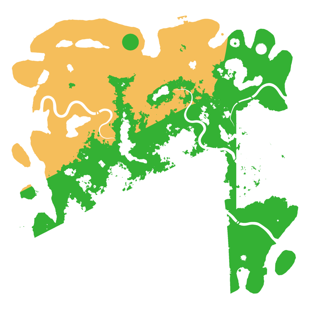 Biome Rust Map: Procedural Map, Size: 5000, Seed: 2424
