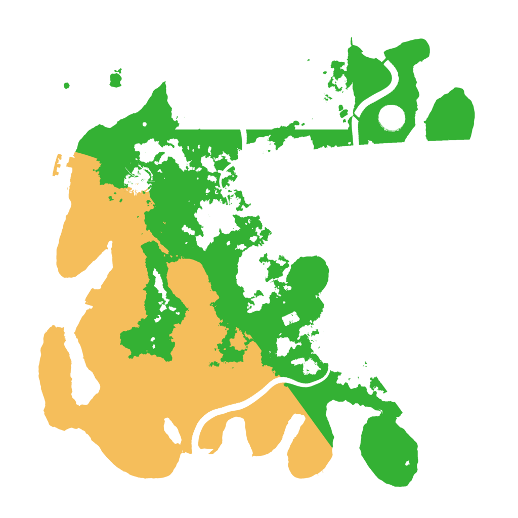 Biome Rust Map: Procedural Map, Size: 3500, Seed: 1086200088