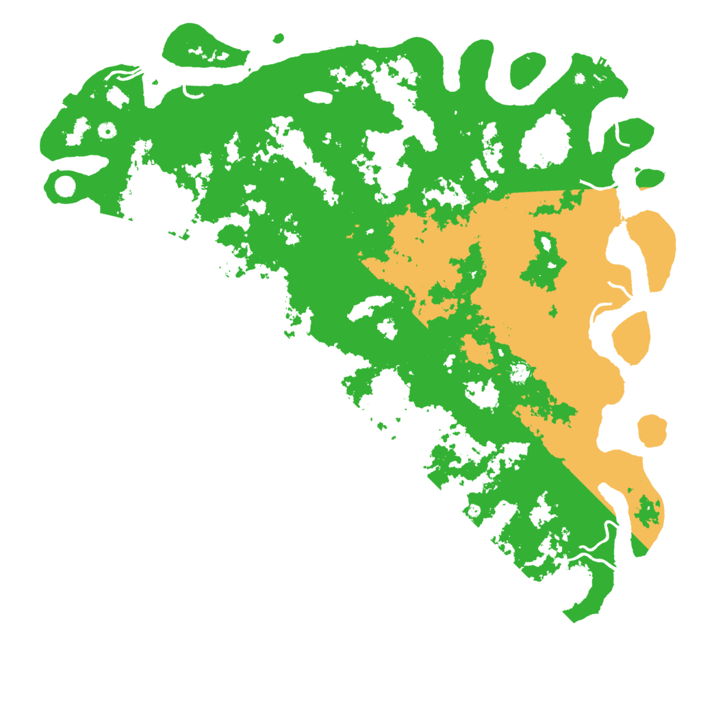 Biome Rust Map: Procedural Map, Size: 6000, Seed: 32164