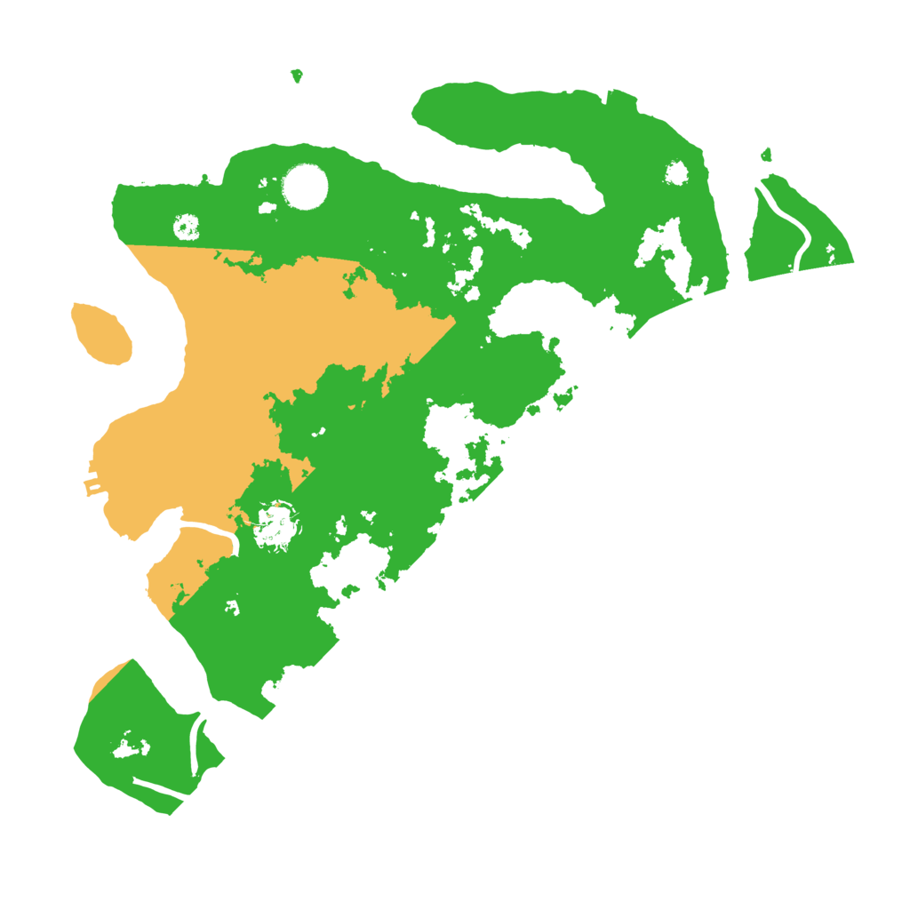 Biome Rust Map: Procedural Map, Size: 3500, Seed: 186715347