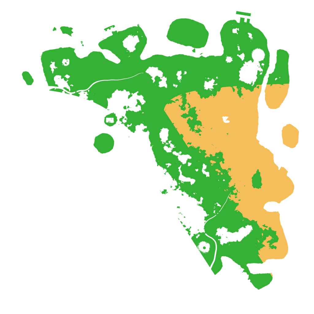 Biome Rust Map: Procedural Map, Size: 4300, Seed: 1115