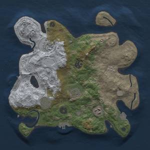 Thumbnail Rust Map: Procedural Map, Size: 3000, Seed: 156653647, 14 Monuments