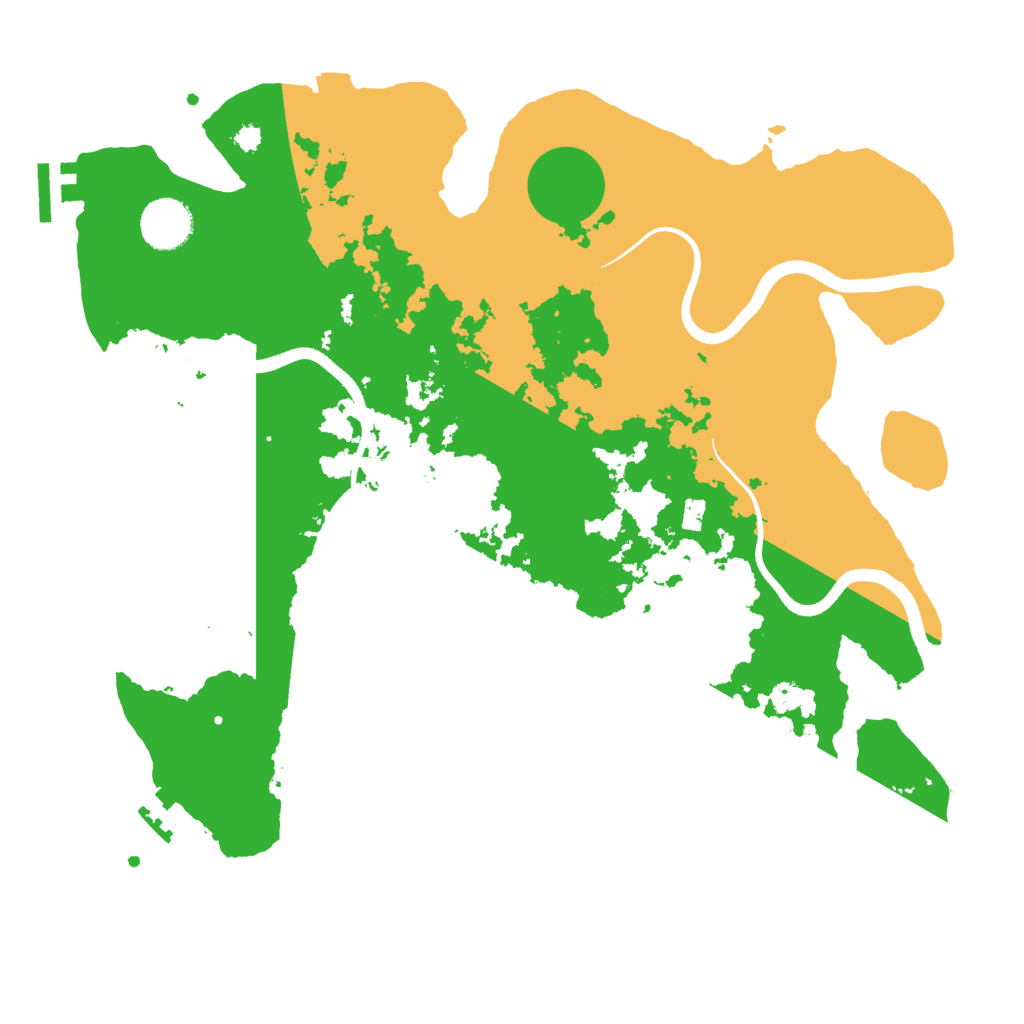 Biome Rust Map: Procedural Map, Size: 3500, Seed: 293719373