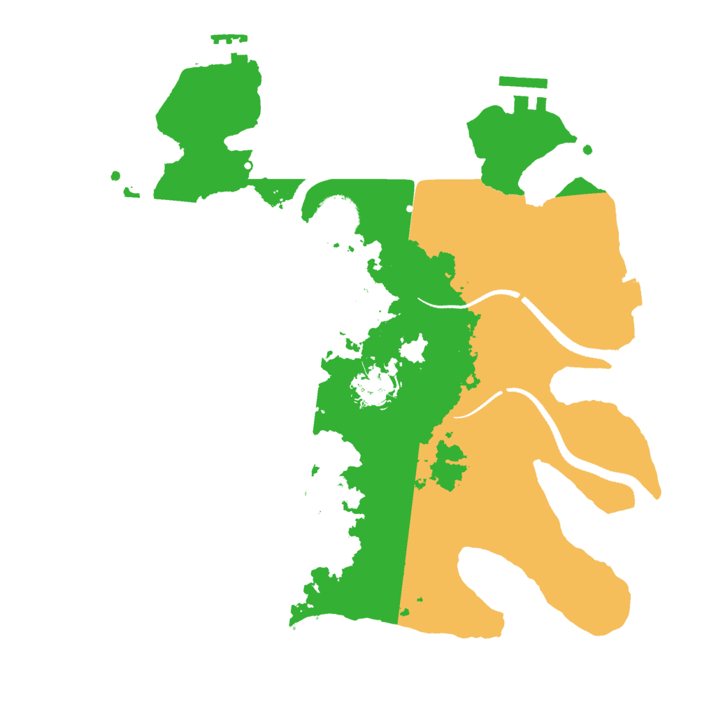 Biome Rust Map: Procedural Map, Size: 3000, Seed: 10472