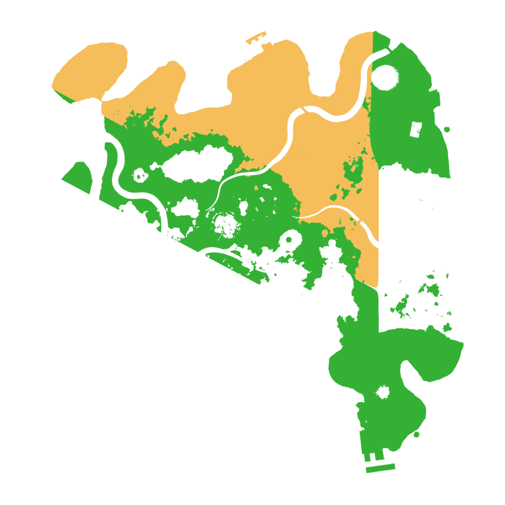 Biome Rust Map: Procedural Map, Size: 3500, Seed: 911252521