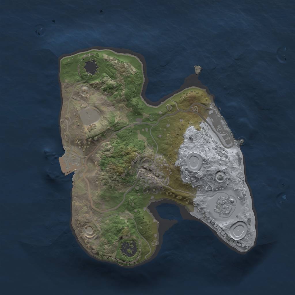 Rust Map: Procedural Map, Size: 1800, Seed: 19283, 5 Monuments