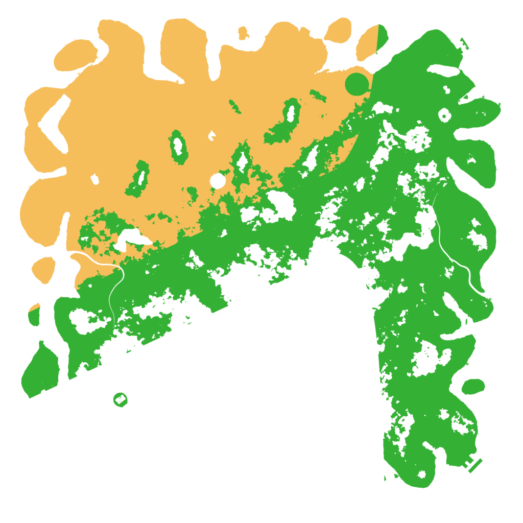 Biome Rust Map: Procedural Map, Size: 6000, Seed: 6958184