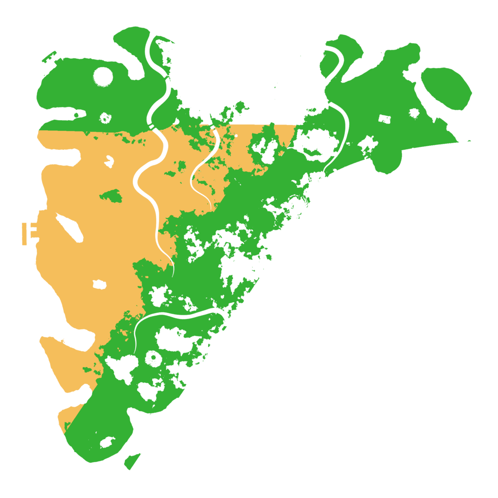 Biome Rust Map: Procedural Map, Size: 4500, Seed: 100778131
