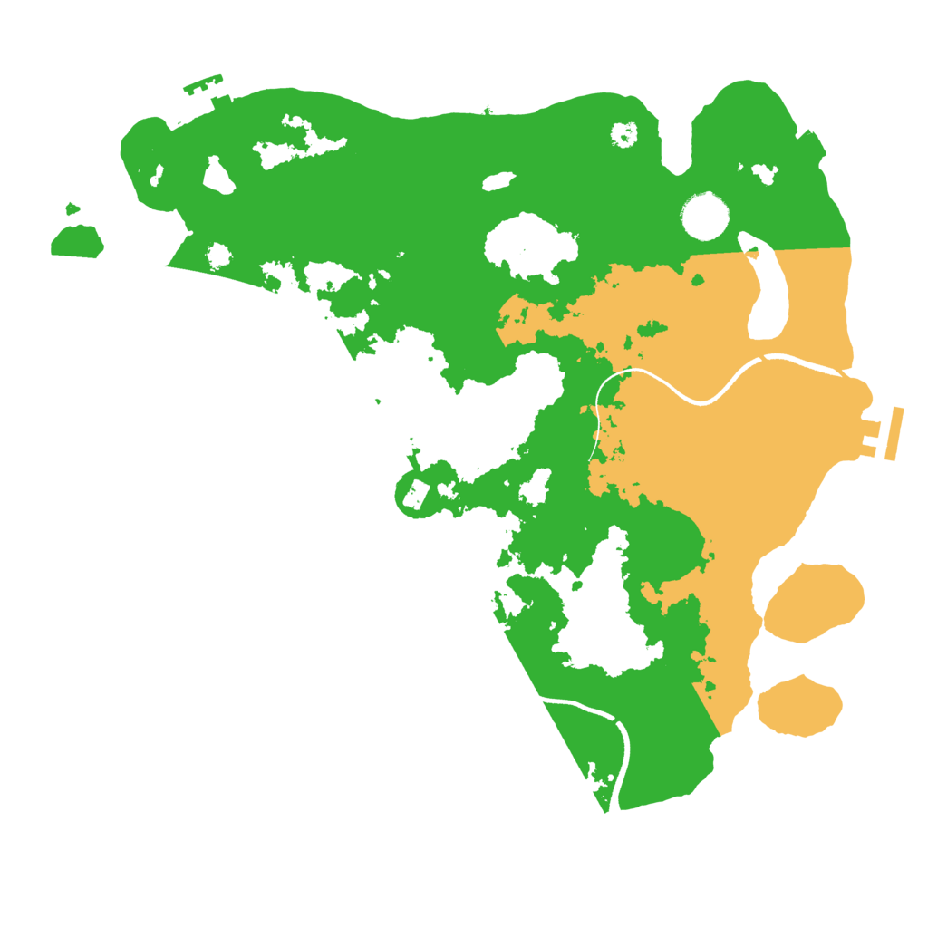 Biome Rust Map: Procedural Map, Size: 3500, Seed: 1074311114