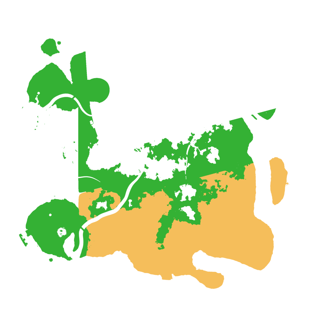 Biome Rust Map: Procedural Map, Size: 3500, Seed: 4500